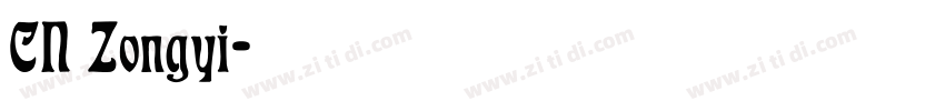 CN Zongyi字体转换